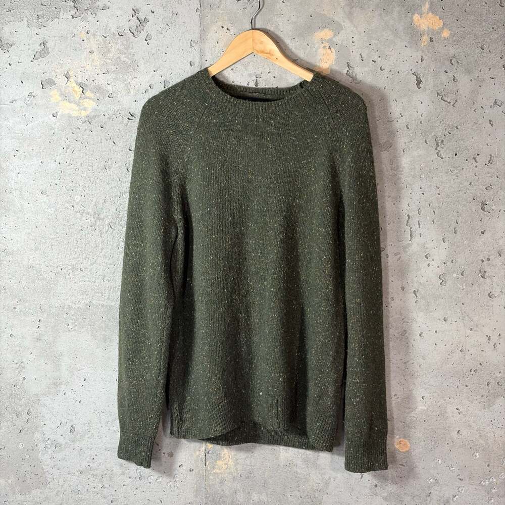 Brooks Brothers Italian Yarn Men's Merino Wool Donegal Crewneck Sweater Sz M